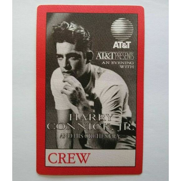 Harry Connick Jr Backstage Pass Original 1992 Concert Music Tour Red Sexy Photo - Picture 1 of 4